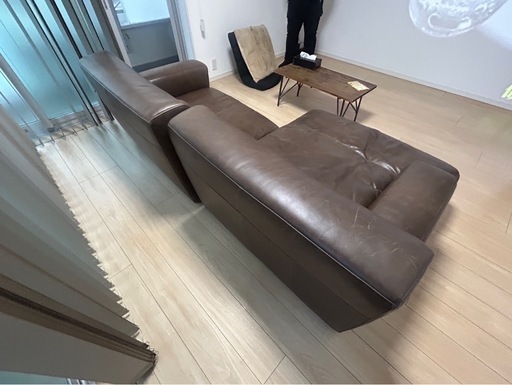 クラッシュゲート　tabu toto sofa カウチソファ　オイルレザー クラッシュゲートtabu toto sofa カウチソファオイルレザー