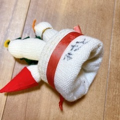 サンタクロースのぬいぐるみと飾りセットの画像