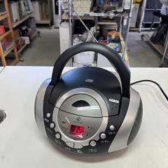 コイズミ CDラジオ SAD-4955 シルバー/ブラック ラジオOK！ CD読込OK！ 中古品 ①