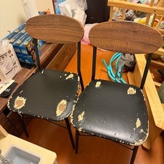 ダイニングチェア　2脚セット　ジャンク
