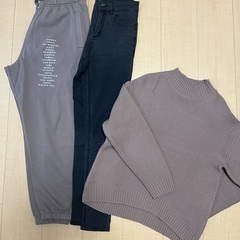 シーズンオフ価格 レディース服 ニット4着 ボトム2着の画像