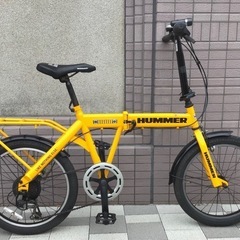 ハマー HUMMER 折りたたみ自転車  20インチ 6段変速　...