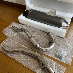 バイク　マフラー　サイレンサー　バレルタイプ　新品
