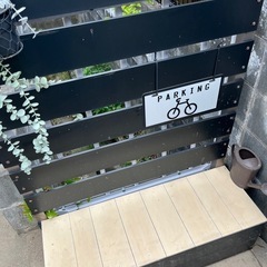 目隠し フェンス プランター ベンチ 樹脂の画像
