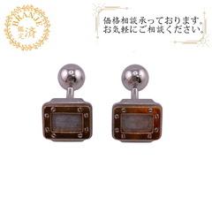 カルティエ CARTIER カフス or et acier サン...