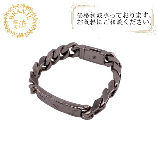 ルイヴィトン LOUIS VUITTON ブレスレット モノグラム チェーン M00269 シルバー