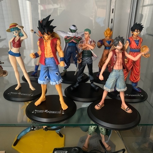 ドラゴンボール×ワンピースコラボフィギュアセット売り