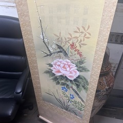 掛け軸四季花の画像