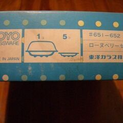 古いですが新品のガラス製セットですの画像