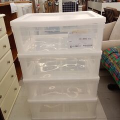 ★ジモティ割あり★  4段衣装ケース  H80×D40×W54 ...