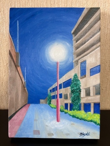 守口みやびの油絵「通路」