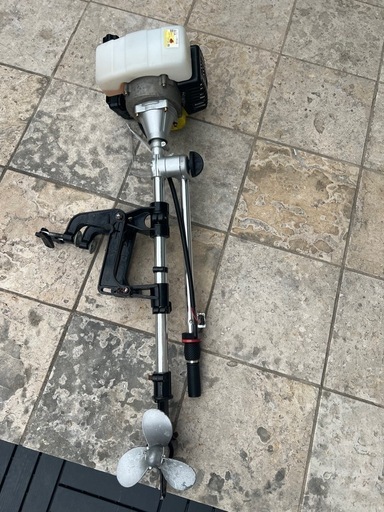 船外機 エンジン 4スト 2馬力 53cc クラス最強 免許不要 釣り ゴムボート フィッシング 船