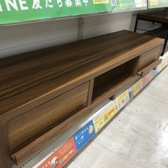 テレビボード　引き出し付き　ブラウン　【トレファク堺福田店】
