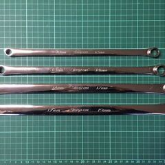美品・良品/4本セット　Snap-on/スナップオン　超ロングストレートメガネレンチ 　オフセット0　XDHFM10×12㎜/12×14㎜/14×17㎜/17×19㎜の画像