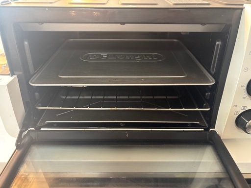 誕生日プレゼント 超美品⭐︎DeLonghi (デンロギ) 多機能オーブン ピザストーン付属付 電子レンジ・オーブン