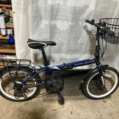 【折りたたみ自転車　コルベット　着脱式カゴ付き】すぐお乗り頂けま...