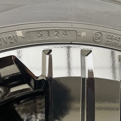 新車外し 三菱 デリカD5 シャモニー ブラックアルミホイール&タイヤ 4 