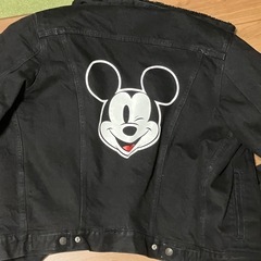 美品　Levi's ＆Mickey Mouse コラボブラックジャケット　Mサイズの画像