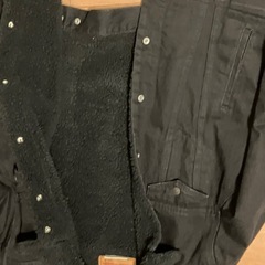 美品　Levi's ＆Mickey Mouse コラボブラックジャケット　Mサイズの画像
