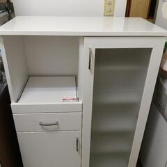 食器棚　キッチン収納　ホワイト　状態良好