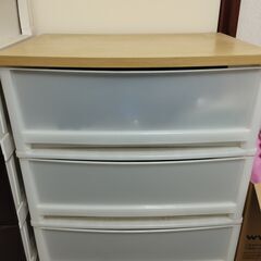 ★お取引中★【中古】３段衣装収納ケース　２個セット