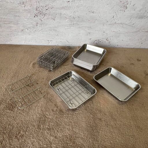 ステンレス 油切りバット 12個セット まとめ売り ステンレスバットY1388 ステンレス製 油切りバット 12個セット まとめ売り ステンレスバット