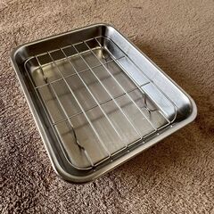 ステンレス製 油切りバット 12個セット まとめ売り ステンレスバット 18-8ステンレス 日本製 厨房 厨房機器 店舗 店舗用品 バット Y1388の画像