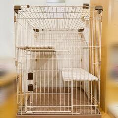 【取引中一時停止】中古　猫用ケージ　3段
