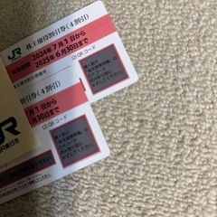 JR東日本株主優待券2枚