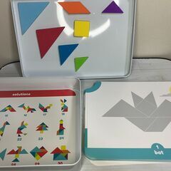 【中古玩具】知育玩具　マグネットパズルの画像