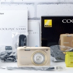 付属品完品！Nikon COOLPIX S3300●スマホ転送●すぐ使える  1ヶ月動作補償あり！ 安心のゆうパック代引き発送！ 送料、代引き手数料無料！の画像