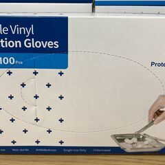 未使用　blue sail+　ビニール手袋　パウダーなし　Sサイズ 2000枚 （100枚✕20箱） 使い捨ての画像