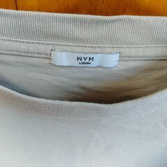 WYM　半袖Ｔシャツ　M　薄ベージュ　中古　送料が高いので取りにこれる方限定の画像