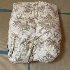 ダブルサイズ羽毛掛けふとん　毛布セット