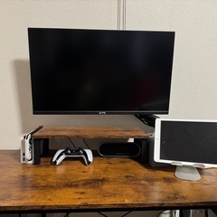 モニター＋モニターアーム＋デスク＋デスクチェアセット