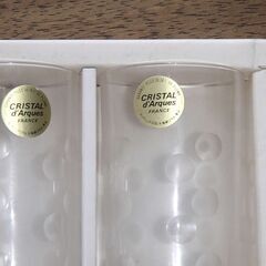 CRISTAL d'Arques グラス 合計8個 クリスタルダルク フランス製　クリスタルグラスの画像