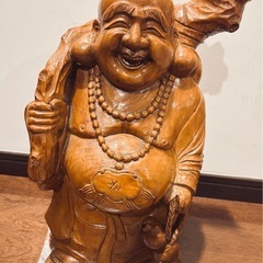 七福神 布袋様 布袋さんの置物 フィギュア 置物 仏像 木彫り ...