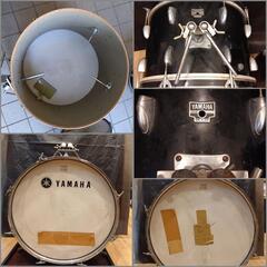 買い手決まりました【YAMAHA ヴィンテージドラムセット】1970年代製 ブラック／NIPPON GAKKI製
（引き取り歓迎・価格交渉可）の画像