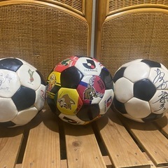 Jリーグ、ラモス瑠偉、釜本邦茂サッカーボール