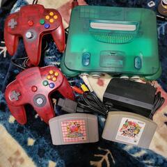 Nintendo64 クリアブルー 　ソフトセット