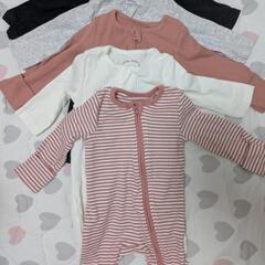 『新品』イギリス購入 新生児 長袖 ロンパース カバーオール 5...