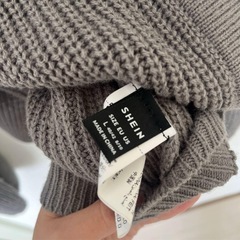 美品　グレーカーディガン　Lの画像
