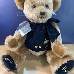 【Harrods】ミレニアム◇テディベア＆ホワイトテディベア２体セット