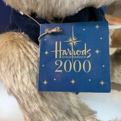 【Harrods】ミレニアム◇テディベア＆ホワイトテディベア２体セットの画像