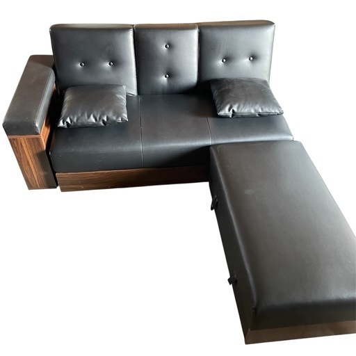 モダンデコ　収納付き　多機能ソファー　ソファーベッド　一人暮らし　単身赴任