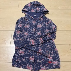 UNIQLO グリーンゲートコラボフラワー　ジップアップパーカー M
