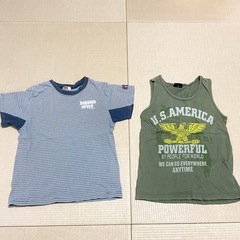ノースリーブタンクトップまとめ　5着セット（130cm）の画像