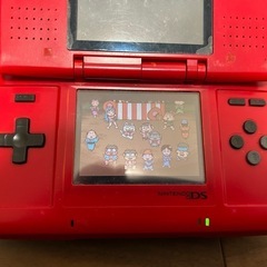 ソフト3つ付き　初代NINTENDO　ＤＳ　レッド　赤　動作確認済み　傷や汚れあり　ニンテンドーディエス　任天堂　レトロ　ゲーム機の画像