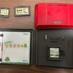 ソフト3つ付き　初代NINTENDO　ＤＳ　レッド　赤　動作確認済み　傷や汚れあり　ニンテンドーディエス　任天堂　レトロ　ゲーム機の画像
