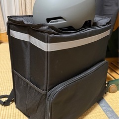 （別売り可能）配達バック、ヘルメット